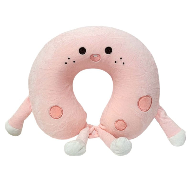 COLLARIN FOAM ALMOHADA PARA CUELLO EN FORMA DE U DE ESPUMA VISCOELASTICA CON FUNDA LAVABLE, CIERRE PARA CUELLO PARA VIAJES O DORMIR 4 DISEÑOS 36X27CM