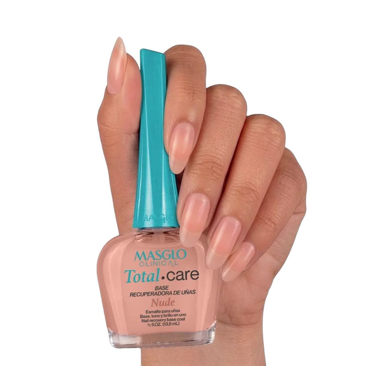 ESMALTE PARA UÑAS NUDE RECUPERADORA COMPLEJO MULTIVITAMÍNICO ENRIQUECIDA CON MICROESFERAS MASGLO CLINICAL  13.5ML