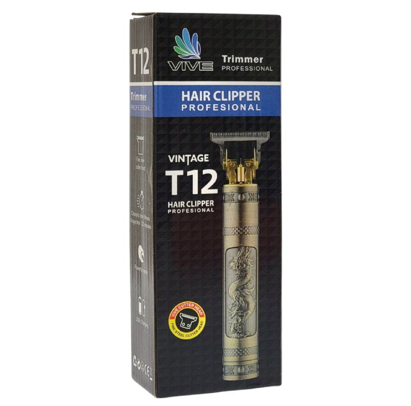 MAQUINA CORTADORA DE PELO PROFESIONAL CABEZAL DE CORTE ACERO FINO BATERIA 120 MINUTOS, CARGA USB VIVE