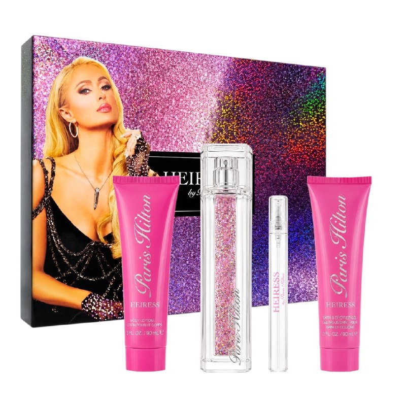 SET PARIS HILTON HEIRESS EDP 100ML EDP 10ML CREMA CORPORAL 90ML GEL DE DUCHA 90ML (M)