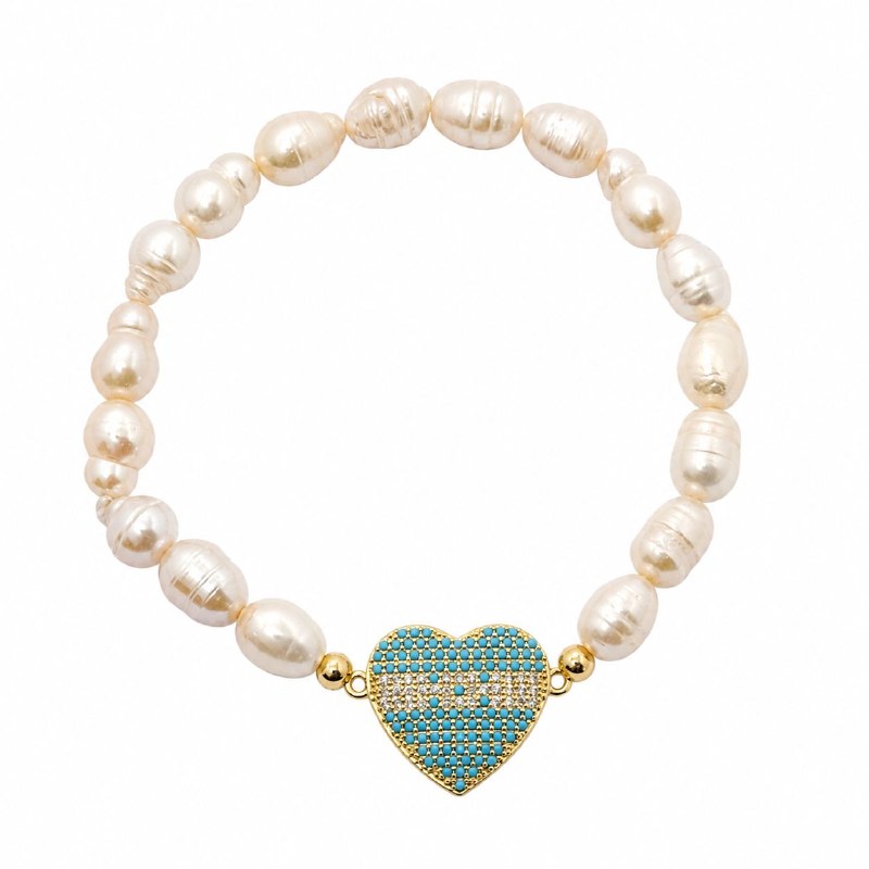 PULSERA DE ENCHAPE ELASTICA PARA DAMA CON DISEÑO DE HONDURAS