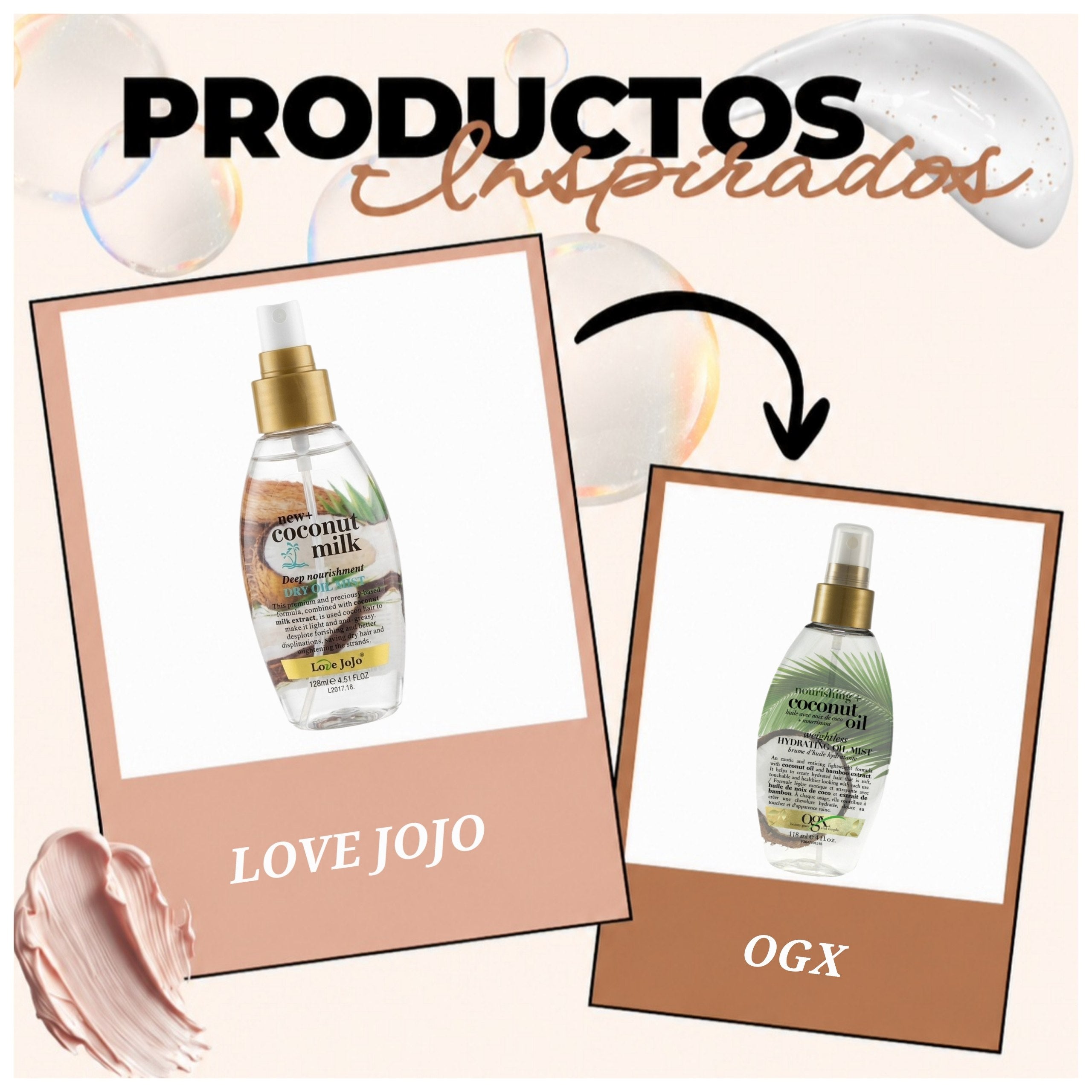SPRAY COCONUT MILK NUTRICIÓN PROFUNDA HIDRATACIÓN Y UNA FRAGANCIA LOVE JOJO CONT. 128ML