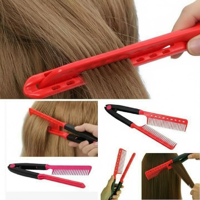 CEPILLO PEINE ALISADOR TIPO PLANCHA DE FACIL USO PLEGABLE EVOK 3 COLORES