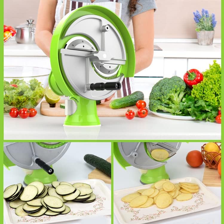 MAQUINA CHISMOLERA CORTADORA DE FRUTAS Y VERDURAS MULTIFUNCIONAL ROTATIVA DE ACERO INOXIDABLE