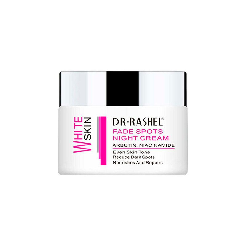 CREMA FACIAL DE NOCHE BLANQUEADORA NUTRITIVA Y REPARADORA CON ARBUTINA Y NIACINAMIDA DR RASHEL 50G