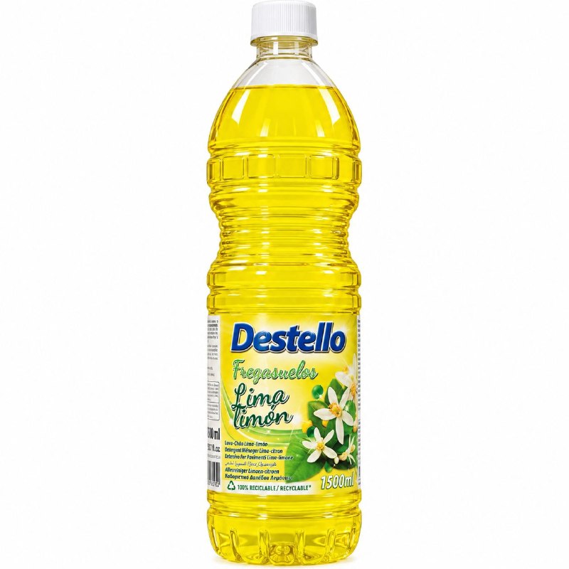 ASISTIN LIMPIADOR LIQUIDO PARA PISOS Y SUPERFICIES CON AROMA LIMON DESTELLO 1500ML