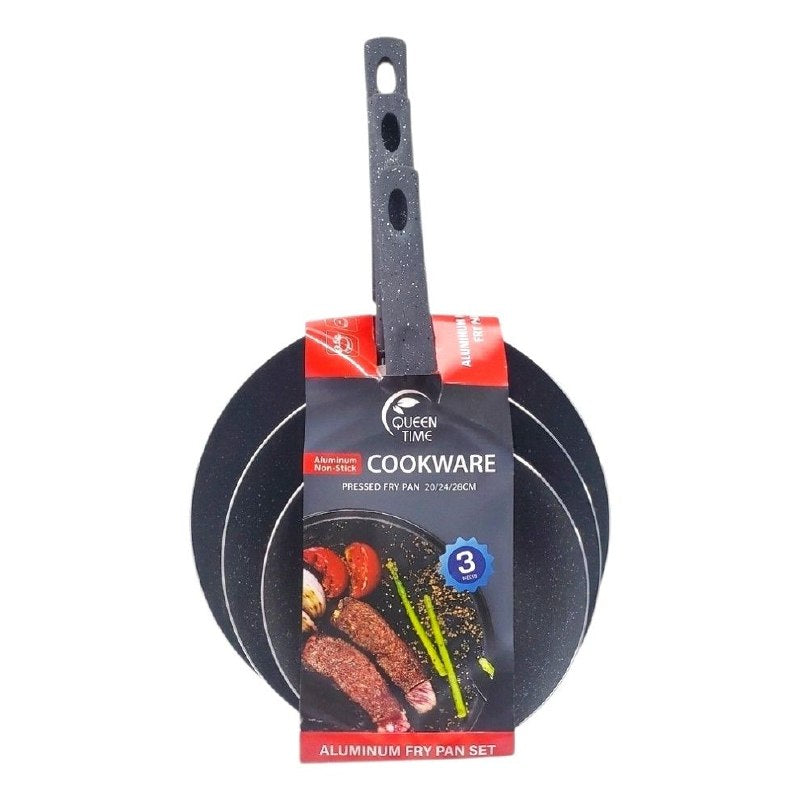 SET DE SARTENES DE ALUMINIO ANTIADHERENTES 3PCS EXCALIBUR