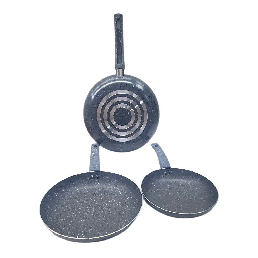 SET DE SARTENES DE ALUMINIO ANTIADHERENTES 3PCS EXCALIBUR