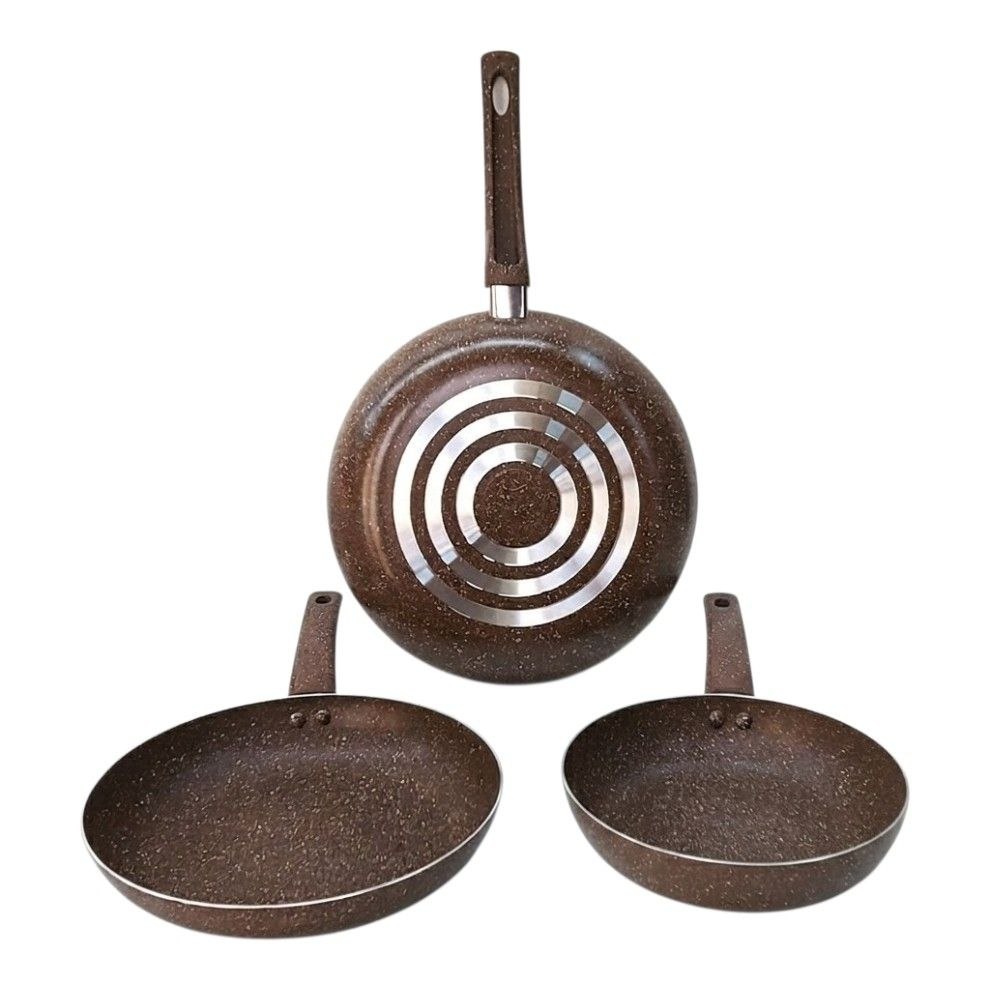 SET DE SARTENES DE ALUMINIO ANTIADHERENTES 3PCS EXCALIBUR