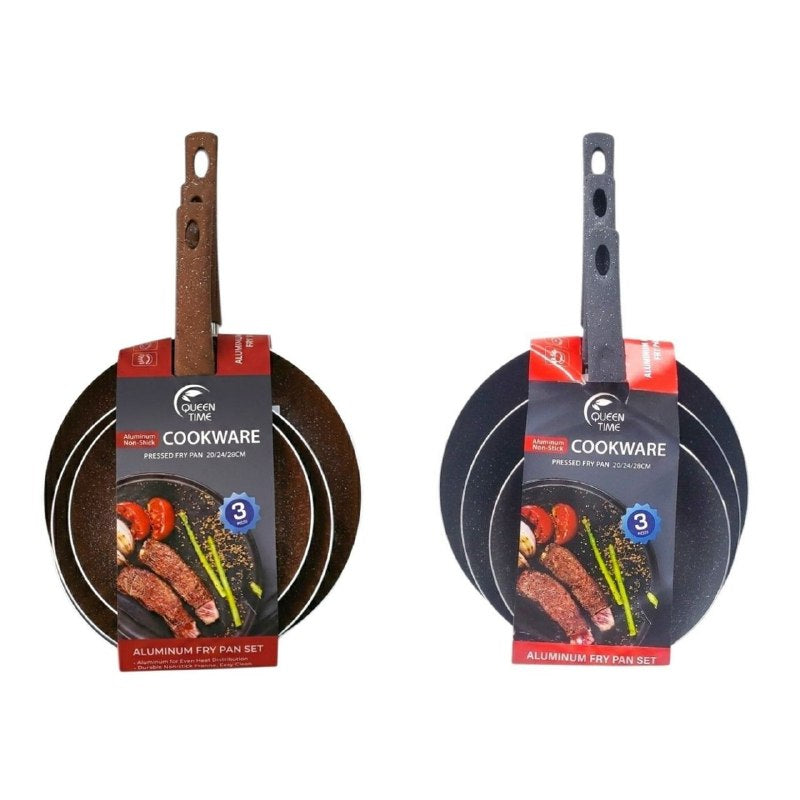 SET DE SARTENES DE ALUMINIO ANTIADHERENTES 3PCS EXCALIBUR
