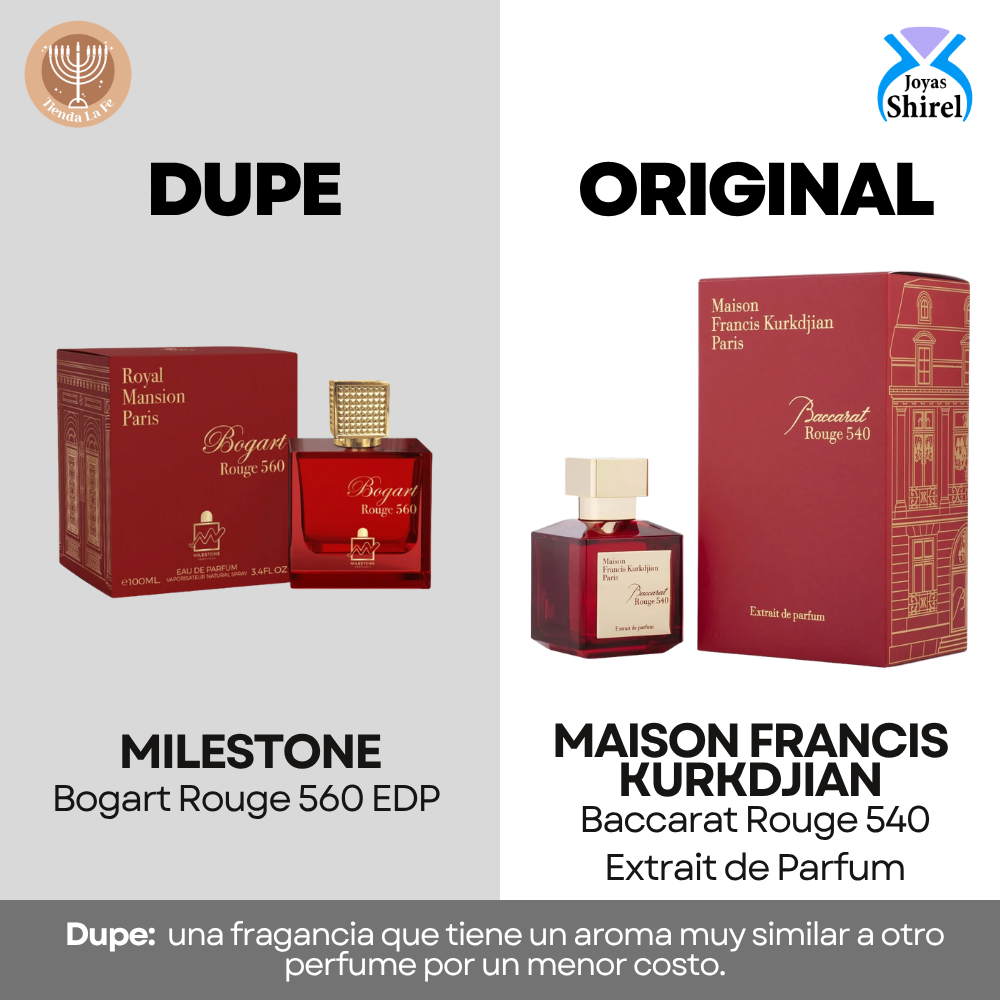 MILESTONE BOGART ROUGE 560 EDP 100ML (U) (DUEP MAISON FRANCIS KURKDJIAN BACCARAT ROUGE 540 EXTRAIT DE PARFUM)