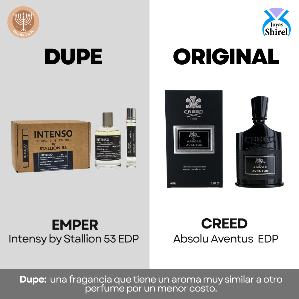 SET EMPER INTENSO BY STALLION 53 EDP 100ML EDP 20ML (H) (DUPE CREED ABSOLU AVENTUS EDP)