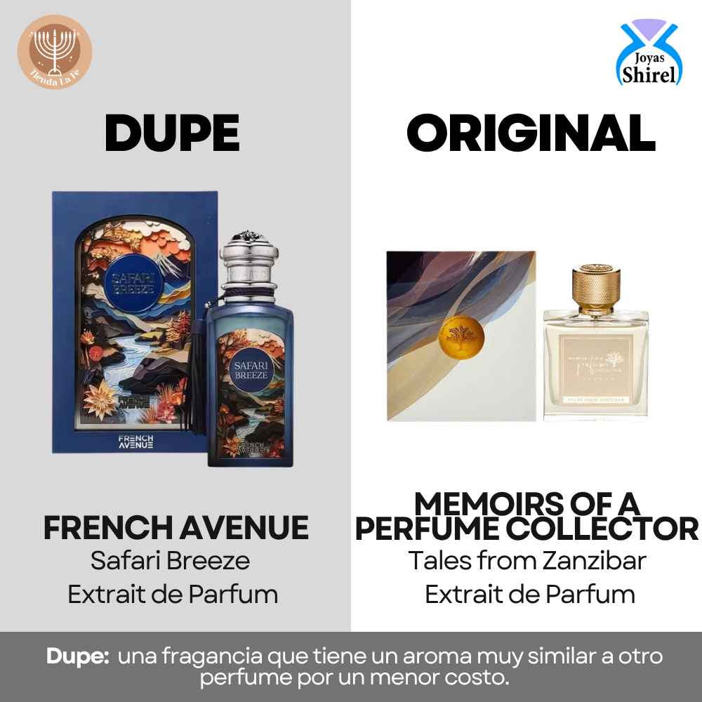 FRENCH AVENUE SAFARI BREEZE EXTRAIT DE PARFUM 100ML (U) (DUPE MEMOIRS OF A PERFUME COLLECTOR TALES FROM ZANZIBAR EXTRAIT DE PARFUM)