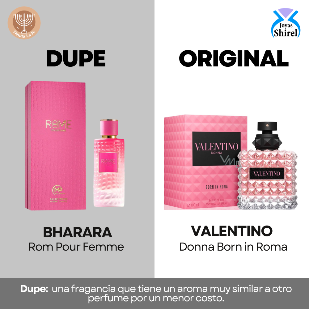 BHARARA MAST PERFUME ROME POUR FEMME EDP 100ML (M) (DUPE VALENTINO DONNA BORN IN ROMA EDP)