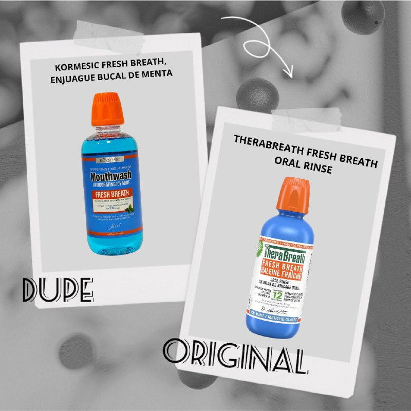 ENJUAGUE BUCAL DE MENTA SIN ALCOHOL Y NO IRRITANTE DURANTE 24H KORMESIC 520ML (DUPE THERABREATH)