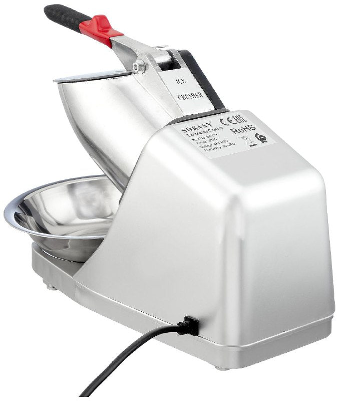 MAQUINA TRITURADORA DE HIELO ELECTRICA AJUSTABLE 300W DE FUERZA SK-777 SOKANY 220W CORRIENTE