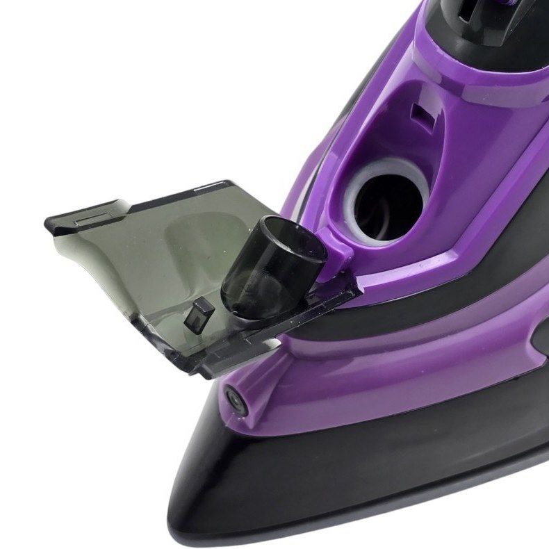 MAQUINA PLANCHA DE ROPA DE VAPOR, FUNCION SECO, VAPOR, AEROSOL, BOTON DE PULVERIZACION, SUELA DE CERAMICA, CONTROL DE TEMPERATURA, 2400W, TANQUE DE AGUA 380ML SOKANY SK-11016