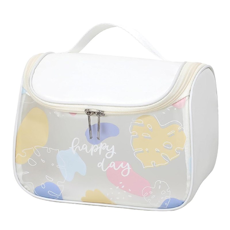 COSMETIQUERA ECONOMICA ORGANIZADORA DE MAQUILLAJE O COSMETICOS PORTATIL CON GANCHO PARA COLGAR 4 COLORES 22X18CM
