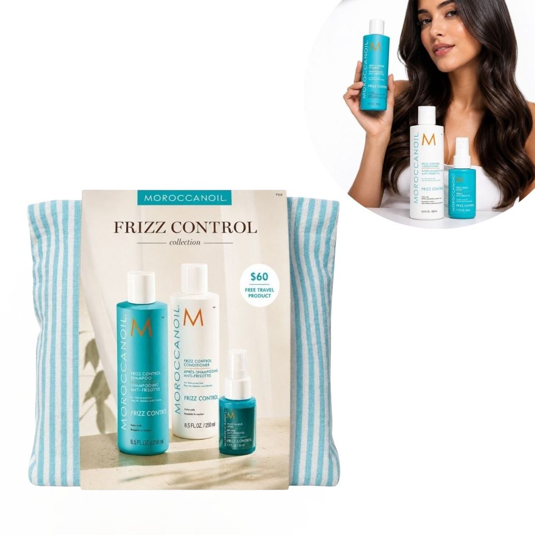 SET DE CONTROL DE FRIZZ MOROCCANOIL COLLECTION 3 PIEZAS 1 UND