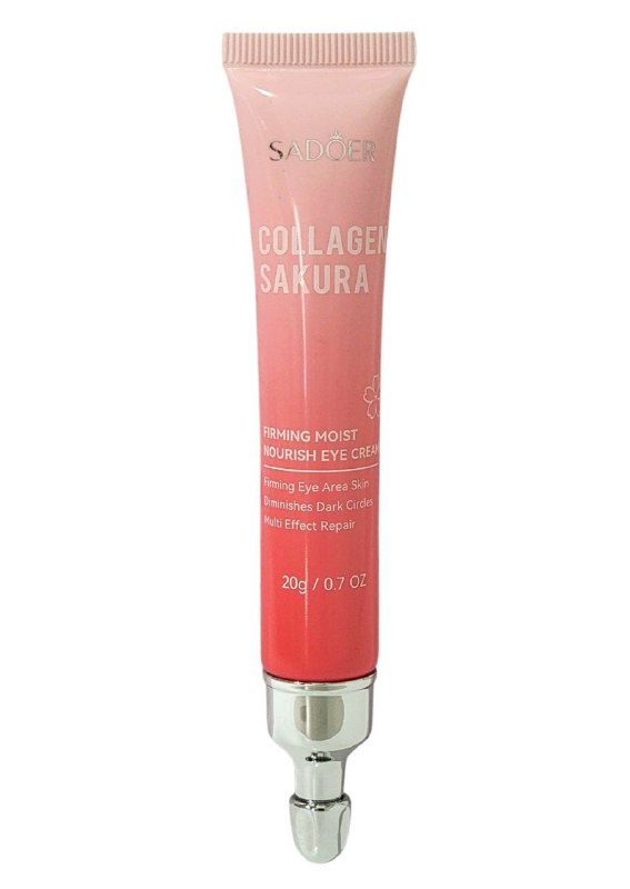 CREMA FACIAL PARA CONTORNO DE OJOS REAFIRMANTE CORRECTOR DE OJERAS CON EXTRACTO DE FLOR DE CEREZO SADOER 20G