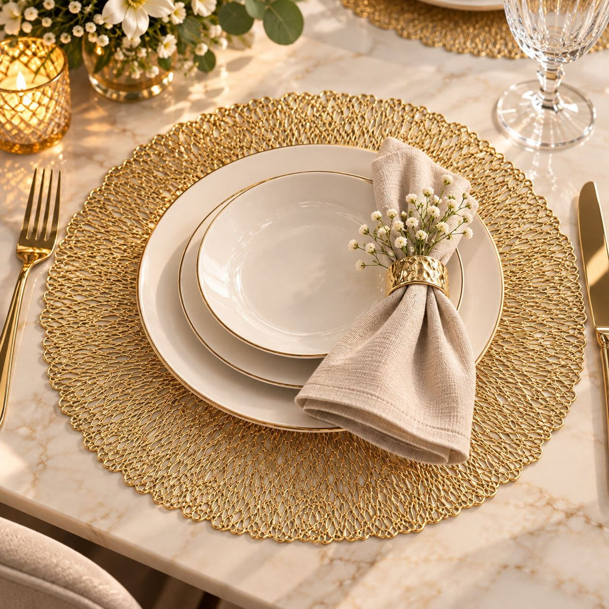 MANTEL INDIVIDUAL DE MESA LUXURY HOME LINENS