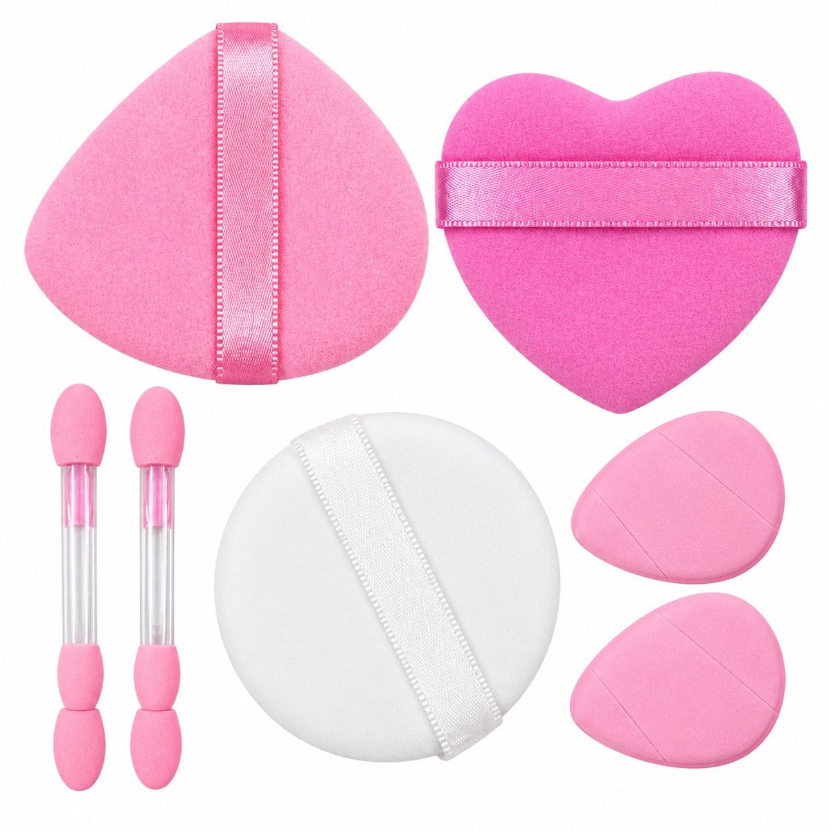 SET DE 8 ESPONJAS PARA MAQUILLAJE Y SOMBRAS SWEET BEAUTY