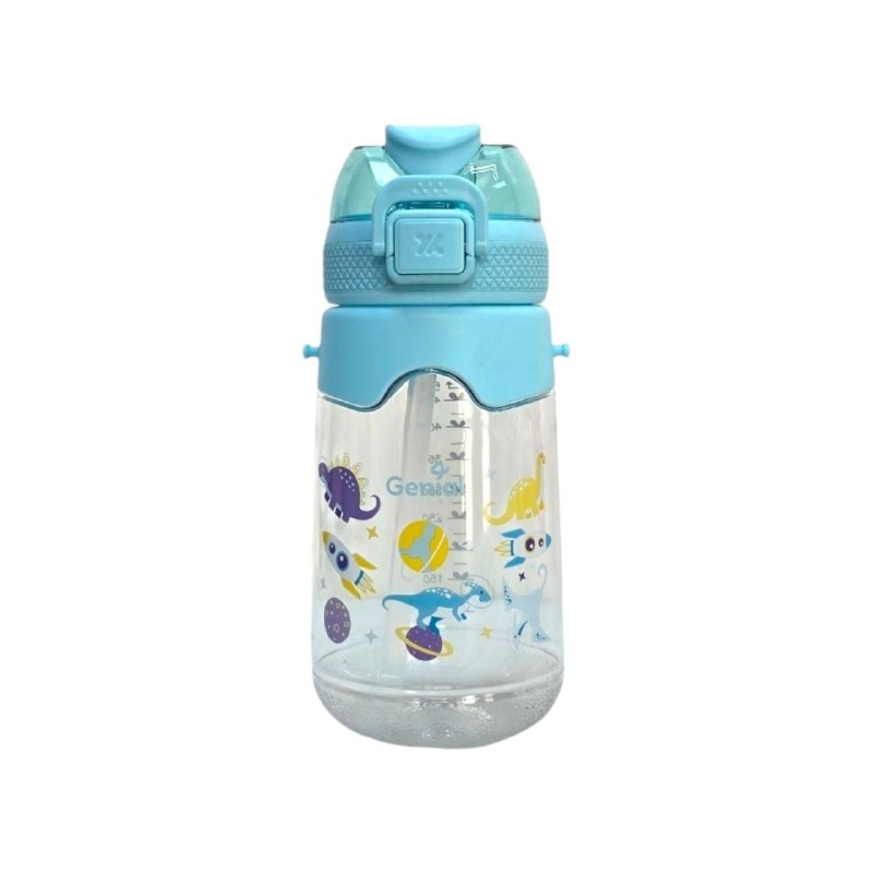 BOTE DE AGUA INFANTIL ERGONOMICA CON DISEÑO DE ANIMALES GENIAL 600ML