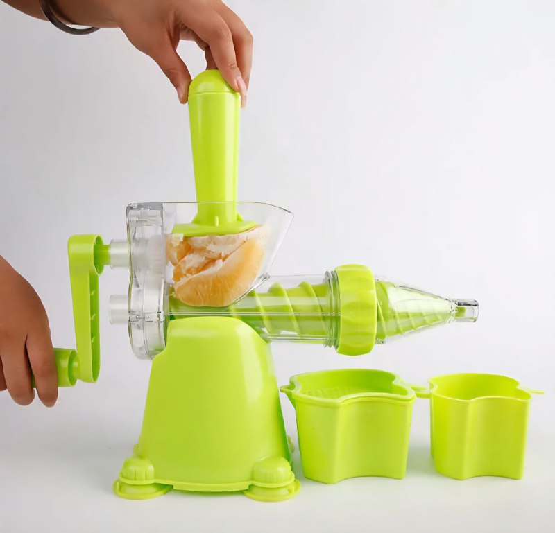 MAQUINA EXTRACTOR MANUAL DE JUGOS PEQUEÑO MULTIFUNCIONAL PARA FRUTAS Y VERDURAS