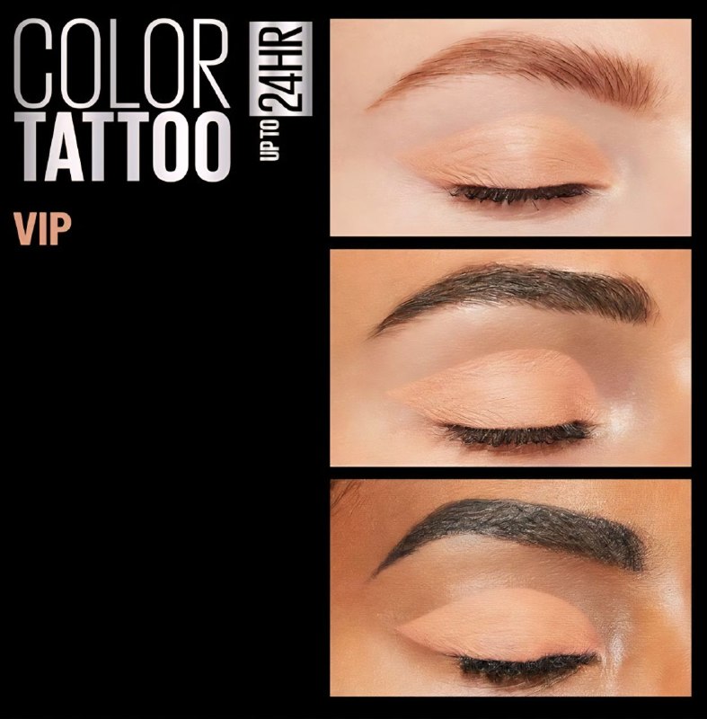 SOMBRA DE OJOS EN GEL DE LARGA DURACION Y RESISTENTE AL AGUA TONO 10 VIP MAYBELLINE 4G