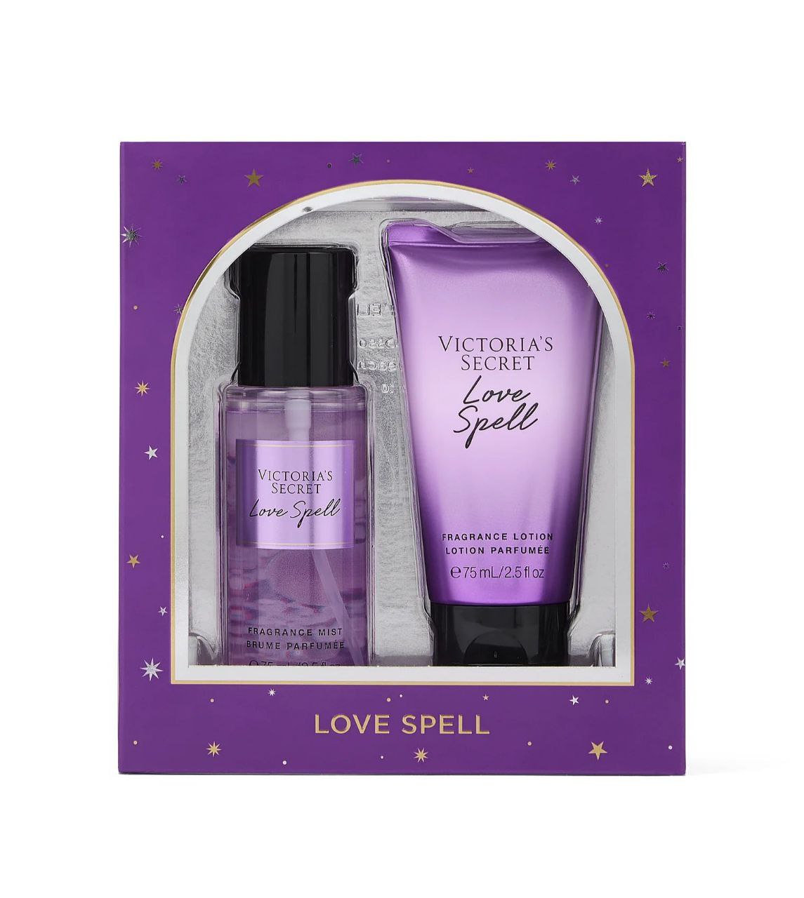 SET DE VICTORIAS SECRET LOVE SPELL SPLASH Y CREMA 75MLX2