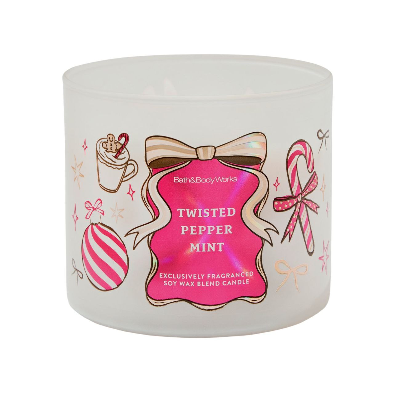 VELA AROMATICA BATH & BODY WORKS TWISTED PEPPER MINT 411G