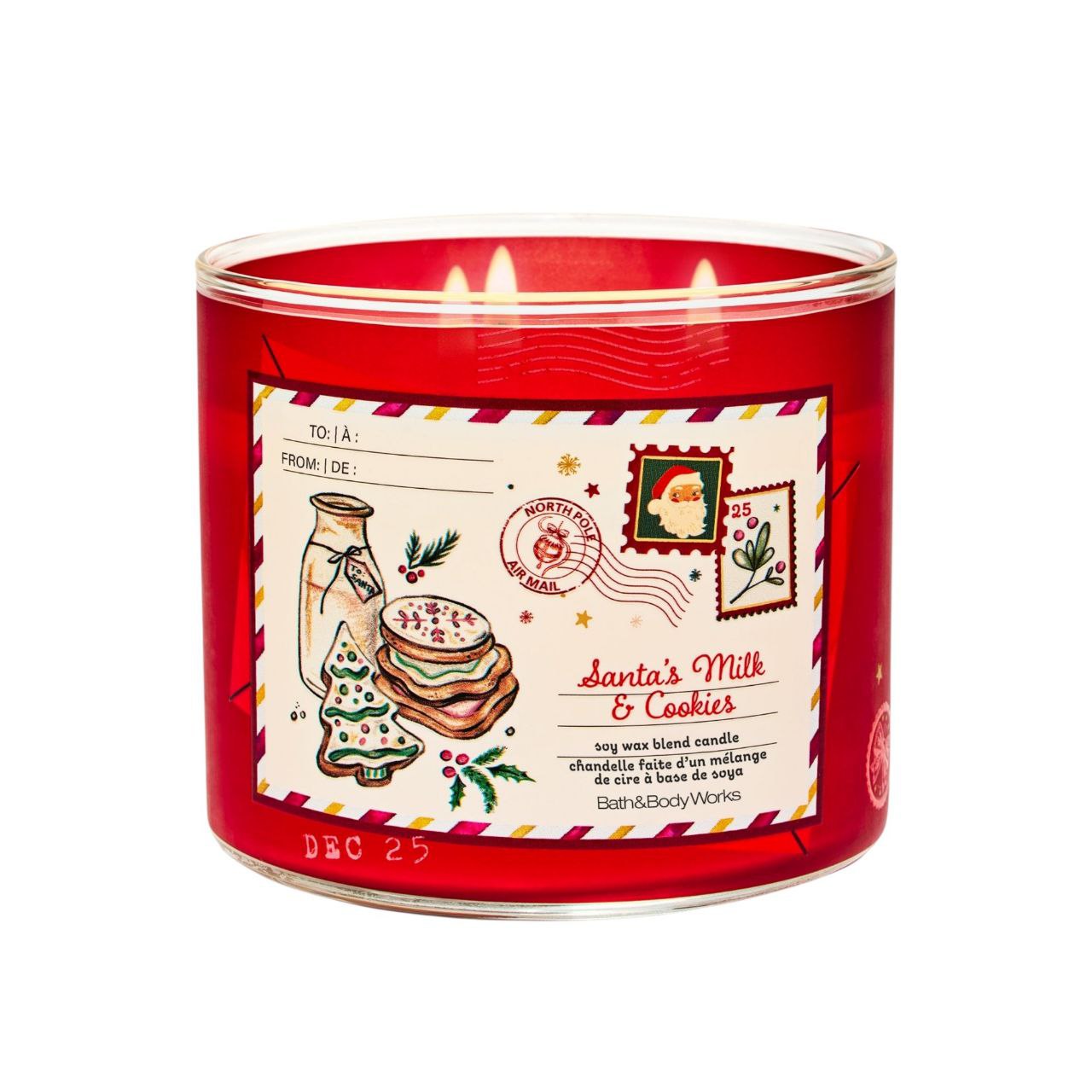 VELA AROMATICA BATH & BODY WORKS SANTAS MILK & COOKIES 411G