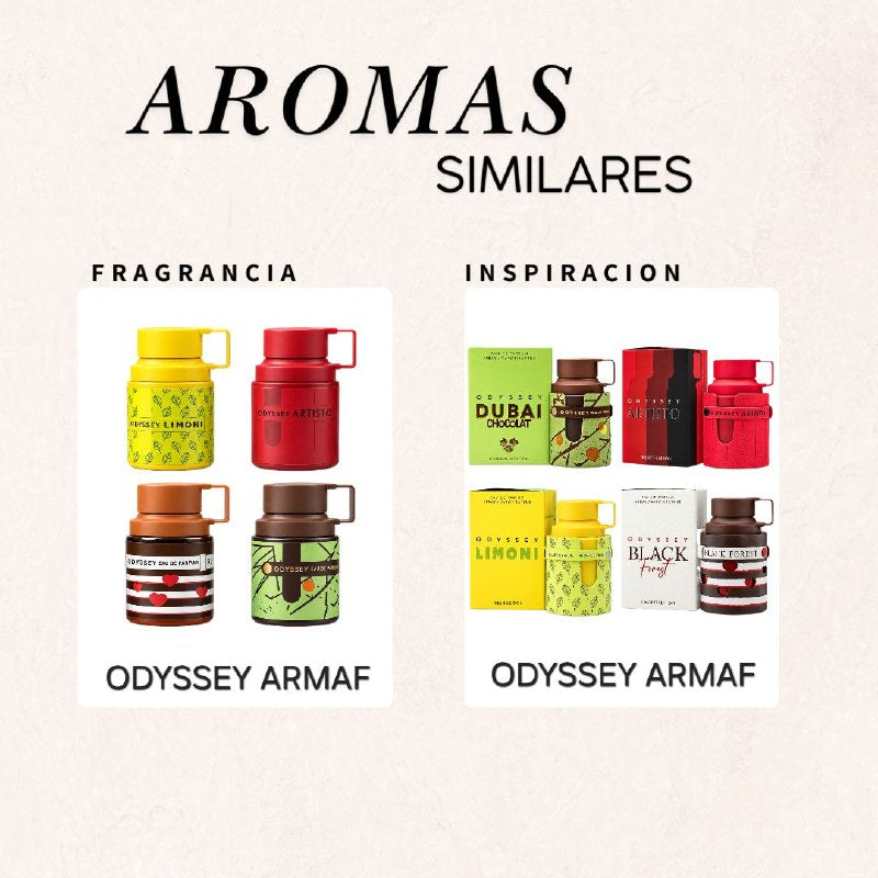 SET ARMAF MINI ODYSSEY TRIPLE AAA DE ALTA CALIDAD EDP 30MLX4PCS (U) (AROMA SIMILAR ARMAF ODYSSEY)
