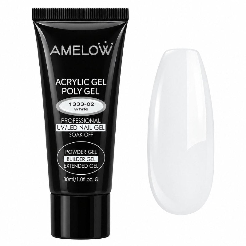GEL ACRILICO PROFESIONAL DE CONSTRUCCION Y EXTENSION DE UÑAS AMELOW 30ML
