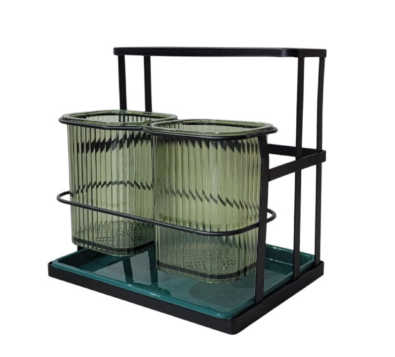 ESTANTE ORGANIZADOR Y ESCURRIDOR DE COCINA MULTIUSOS 20X20CM