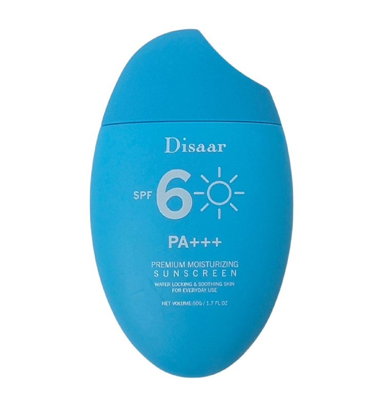 PROTECTOR SOLAR HIDRATANTE PREMIUM, SPF6, BALSAMO CALMANTE Y BLOQUEADOR, REPARA Y PROTEGE EFICAZMENTE LA PIEL DISAAR MOISTURIZING PREMIUM 50G