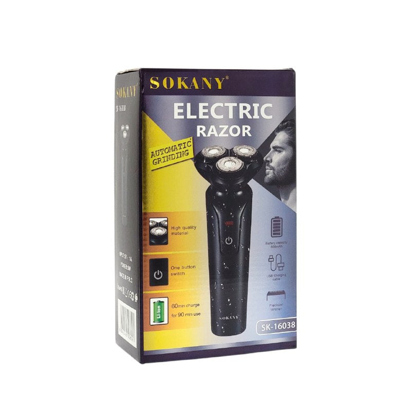 MAQUINA CORTADORA RASURADORA ELECTRICA DE ALTRA CALDIAD, CARGA RAPIDA, USB SOKANY SK-16038