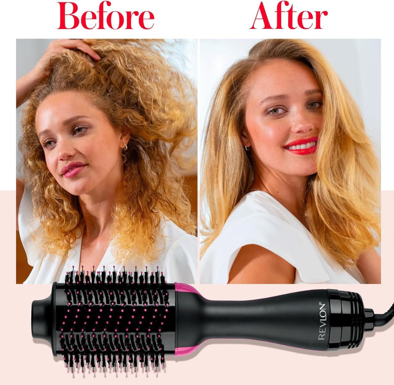 CEPILLO DE AIRE CALIENTE Y VOLUMIZADOR REVLON ONE-STEP TECNOLOGÍA CERÁMICA