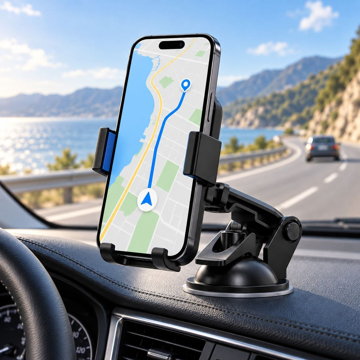 SOPORTE DE SUCCIÓN PARA CELULAR EN AUTO CON ROTACIÓN 360 GPENGKJ 11.5CM