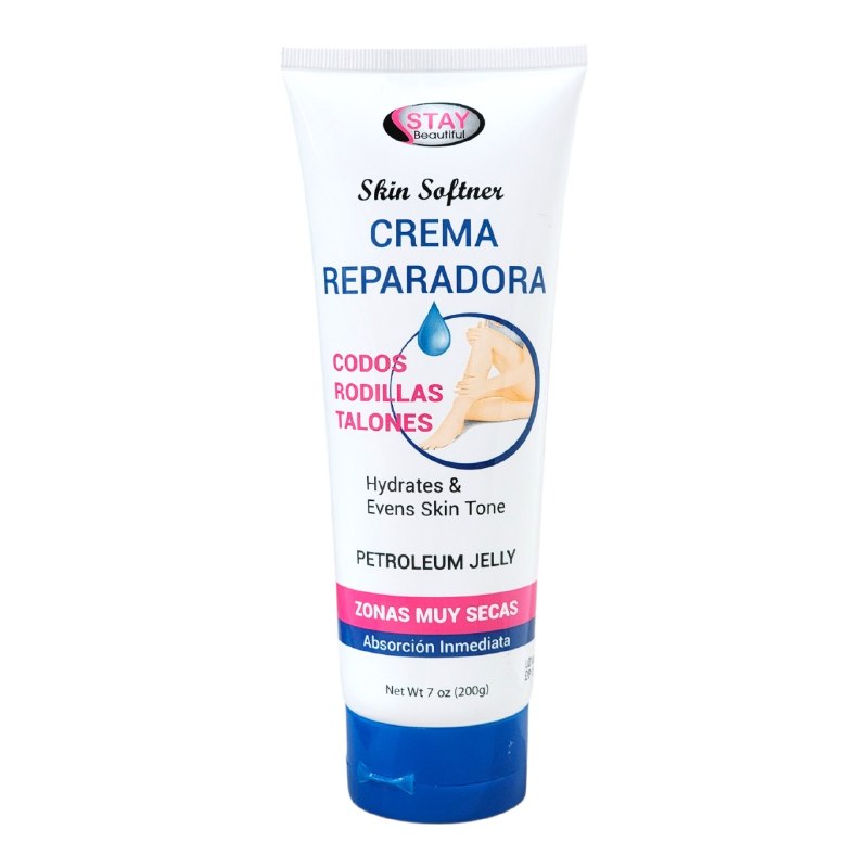 CREMA CORPORAL REPARADORA PARA EXTREMA SEQUEDAD DE VASELINA CREMOSA Y VITAMINA E STAY BEAUTIFUL 200G