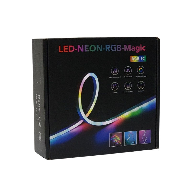 CUERDA DE LUZ NEON LED RGB INTELIGENTE CON CONTROL REMOTO 5M