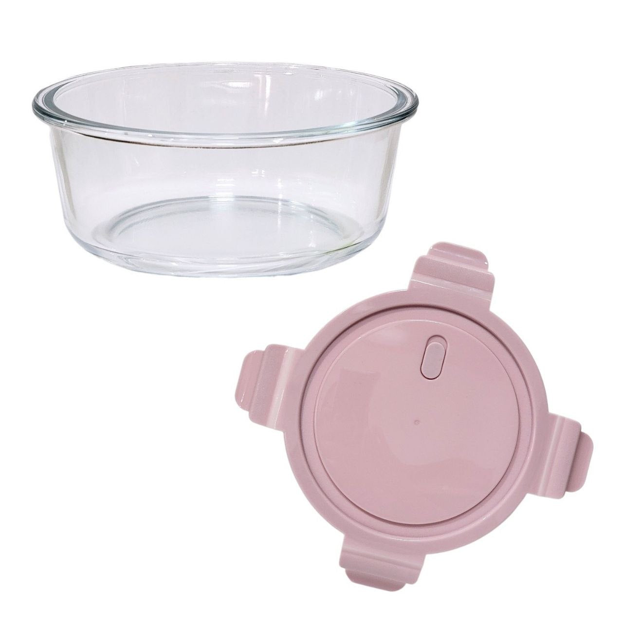 RECIPIENTE PANA PARA ALIMENTOS DE VIDRIO HERMETICO RED CHERRY 950ML