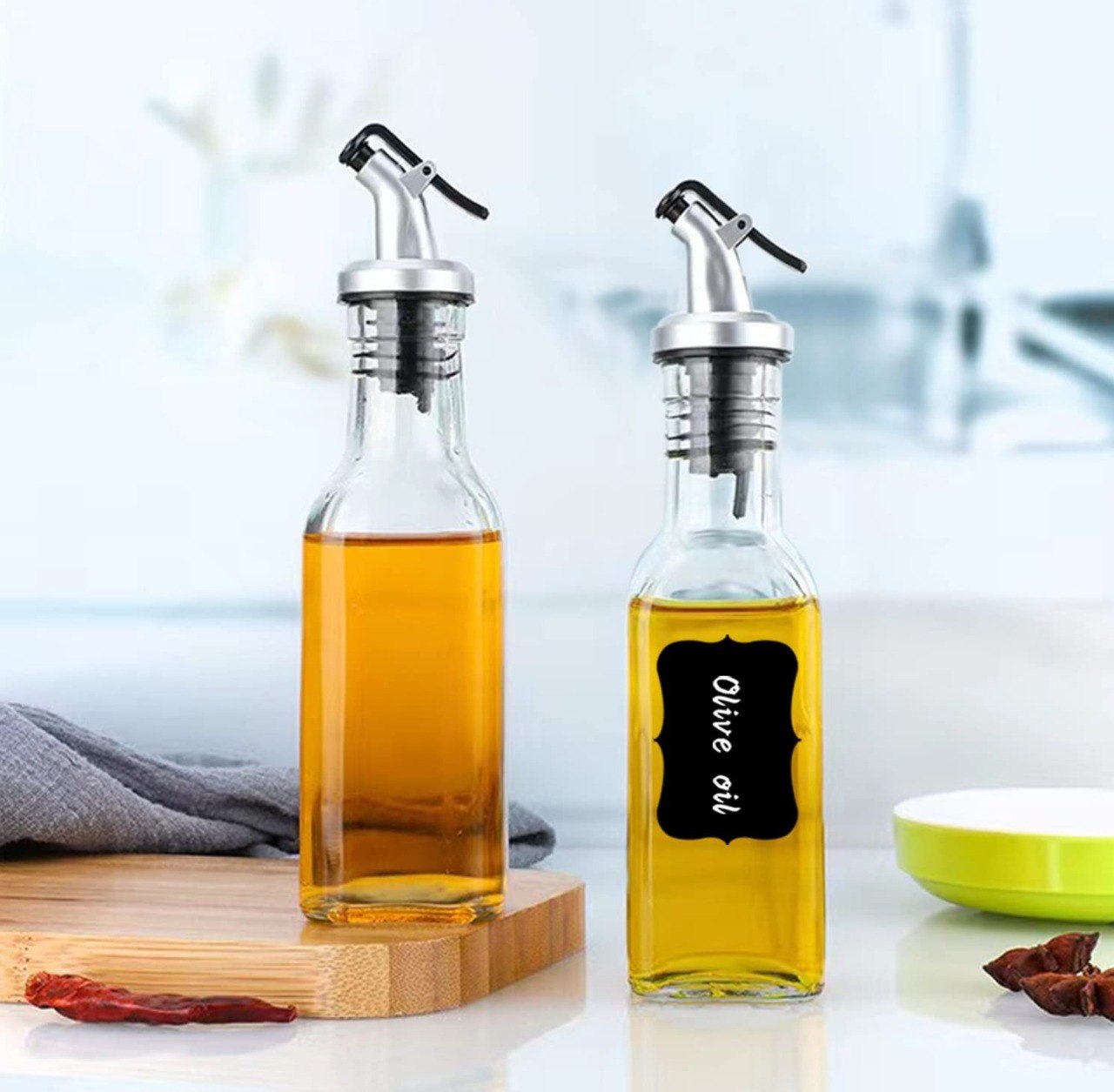 BOTELLAS DISPENSADORAS DE ACEITE Y VINAGRA DE PRECISION FLANEK 150ML