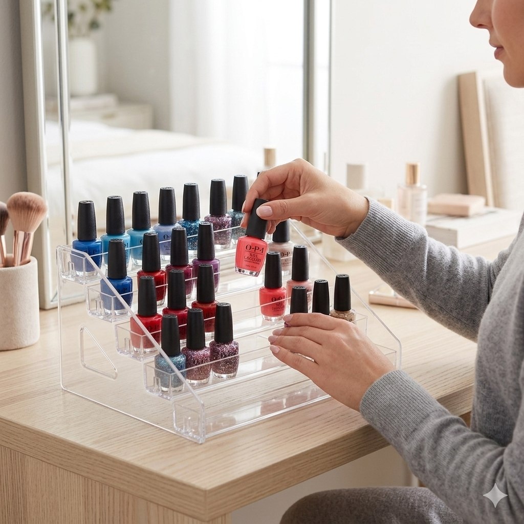 ORGANIZADOR DE COSMETICOS MODULAR DE 5 NIVELES  31x21.5x13.5CM