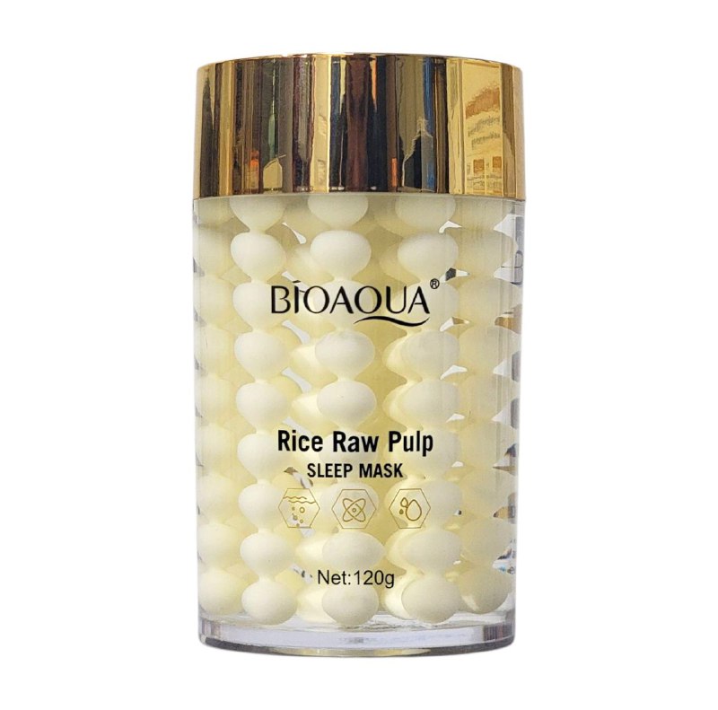 MASCARILLA FACIAL PARA DORMIR DE PULPA CRUDA DE ARROZ BIOAQUA 120G
