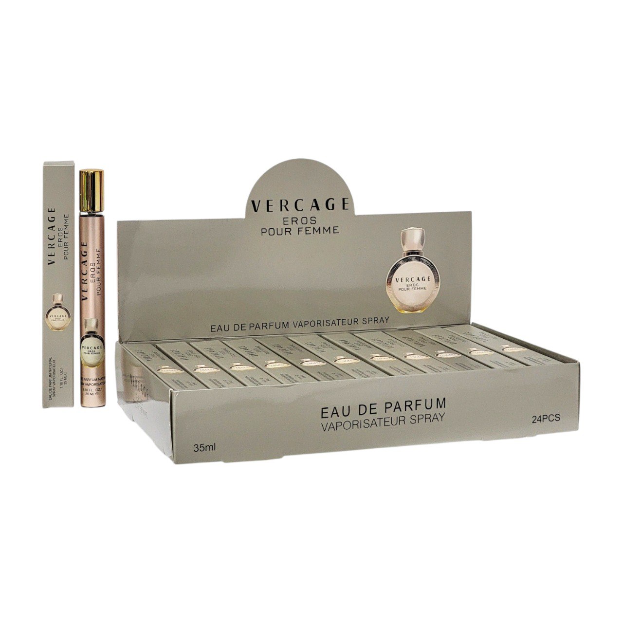 PERFUME EN TUBO VERCAGE EROS POUR FEMME EDP 35ML (M) (AROMA INSPIRADO EN VERSACE EROS POUR FEMME)