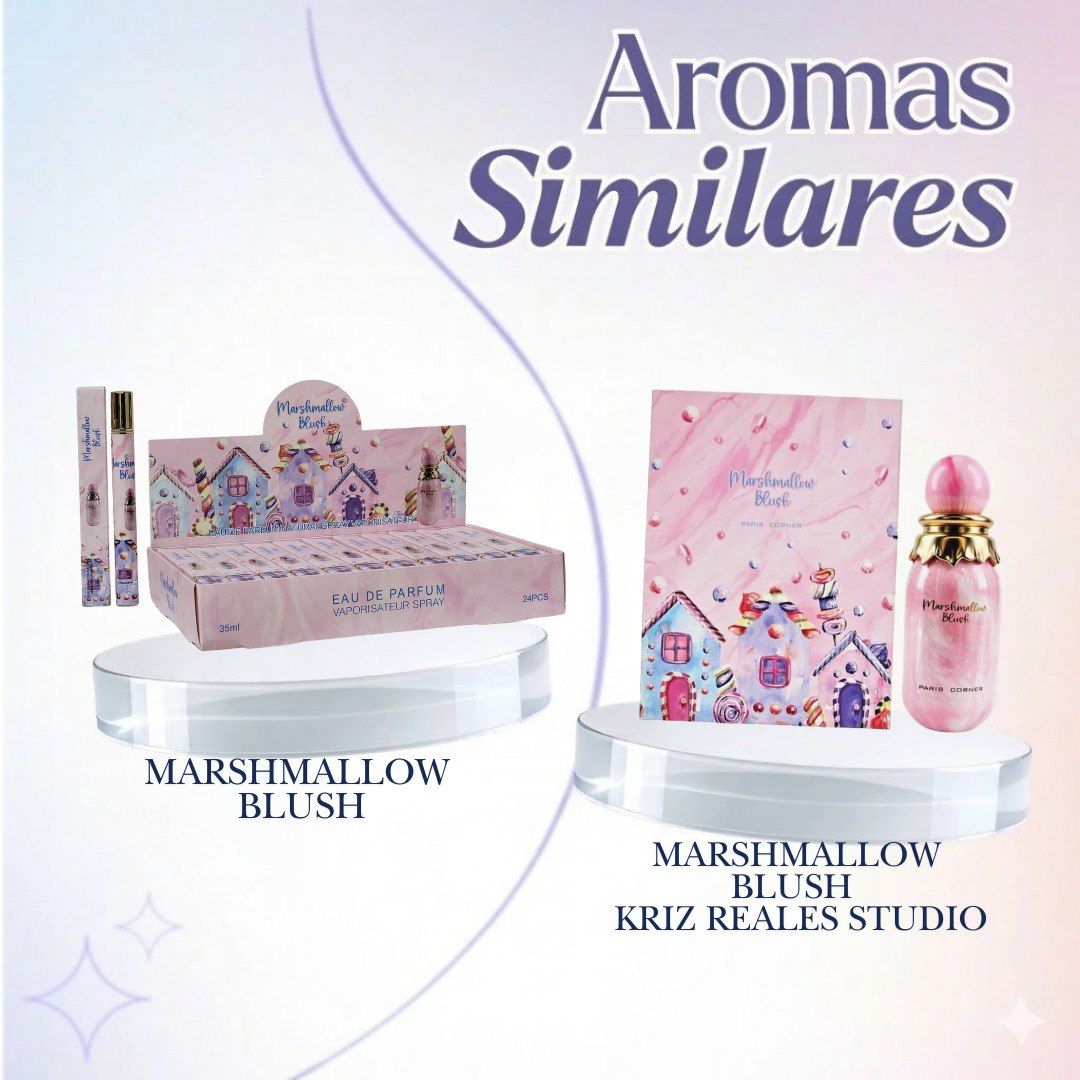 PERFUME EN TUBO MARSHMALLOW BLUSH  EDP 35ML (M) (AROMA INSPIRADO EN KRIZ REALES STUDIO MARSHMALLOW BLUSH)