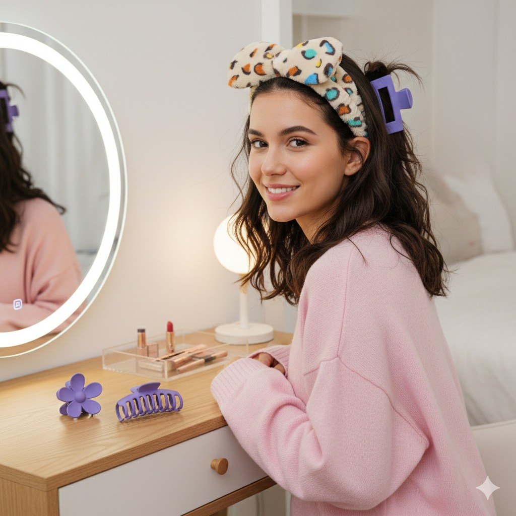 SET DE CUIDADO PERSONAL DE DIADEMAS Y ACCESORIOS DE BELLEZA 4PCS SWEETBEAUTY
