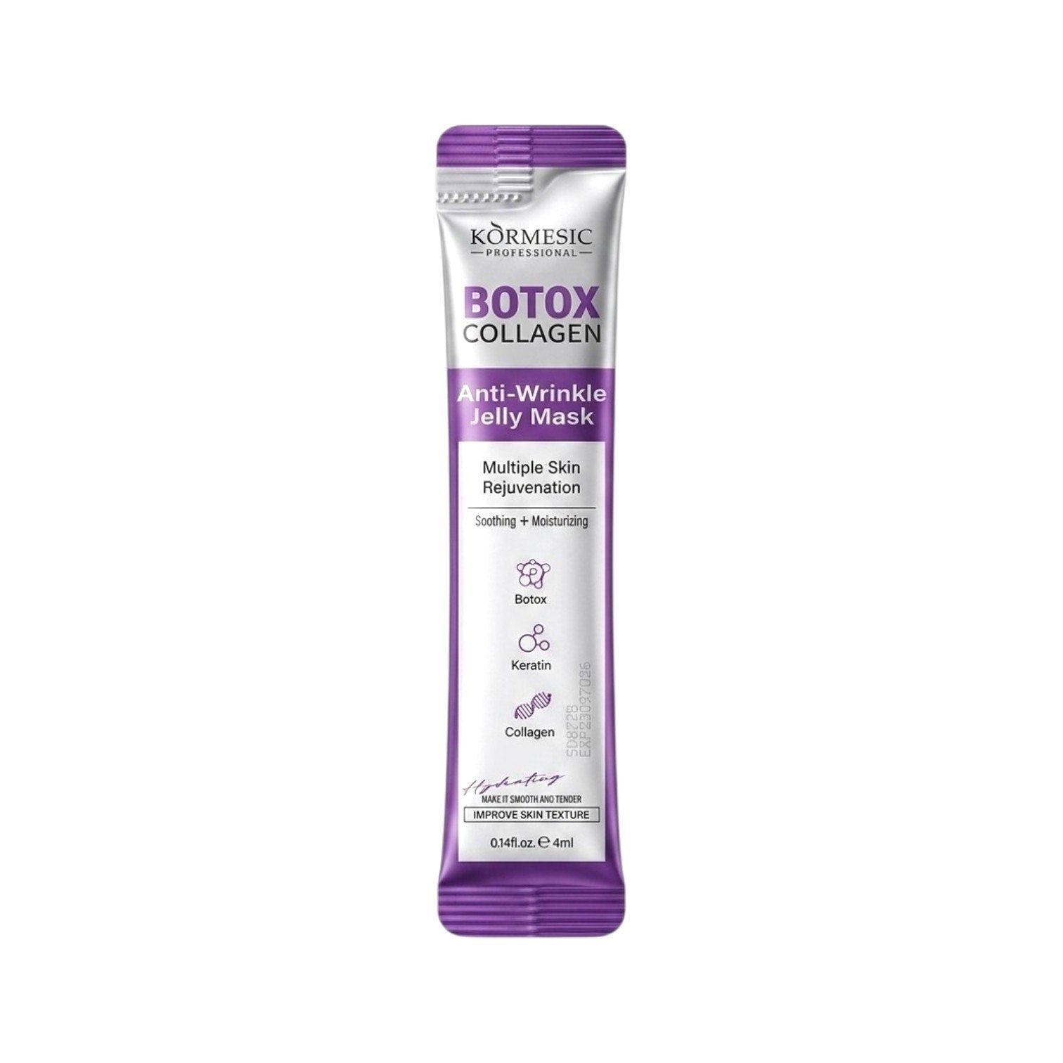 MASCARILLA FACIAL EN GEL ANTIEDAD DE BOTOX Y COLAGENO 10UND KORMESIC 40MLX10