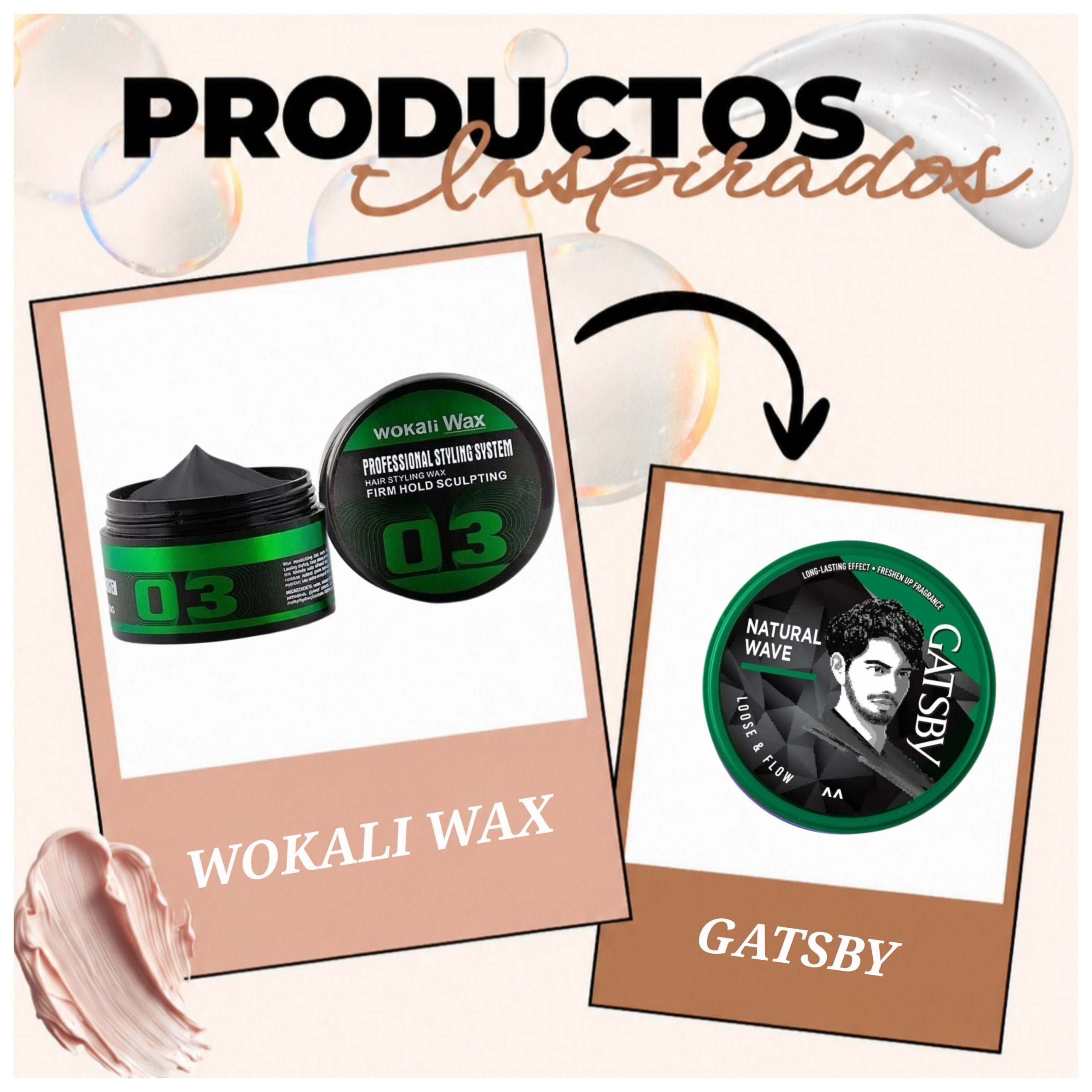 CERA PARA EL CABELLO DE ALTA FIJACION ACABADO SEMI-MATE WOKALI WAX 130G